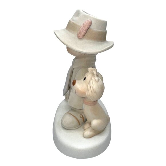 Precious Moments "To A Special Dad" Figurine Boy & Dog Collectible E-5212 1980 - Picture 4 of 5